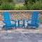 Flash Furniture Blue Side Table and 2 Folding Adirondack Chairs JJ-C14505-2-T14001-BLU-GG - alternate 1